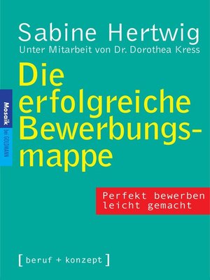 cover image of Die erfolgreiche Bewerbungsmappe